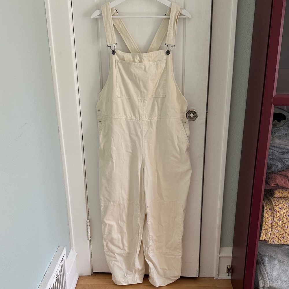 Finisterre • Cream 100% Cotton Denim Overalls Size 12 UK (M in US)